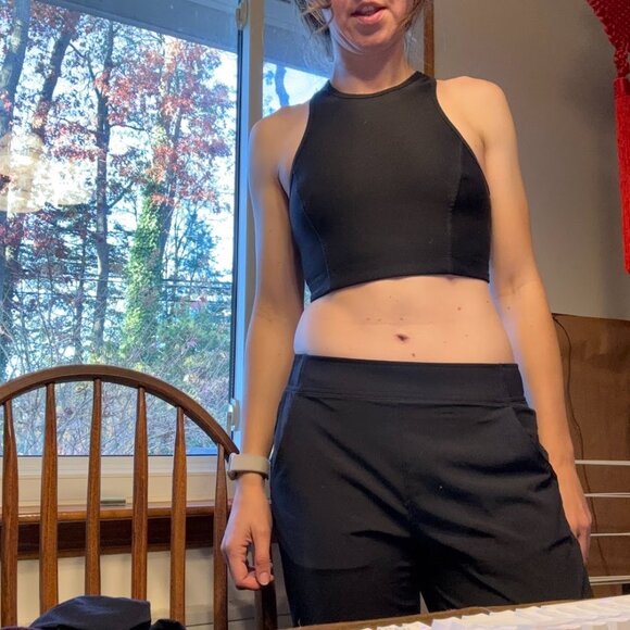 Outdoor Voices Athena Crop Top in Black Small - Picture 2 of 7
